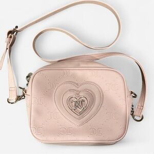 Light pink juicy couture crossbody purse, like new!